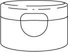 Cap for Oval Flip-Top Tube
